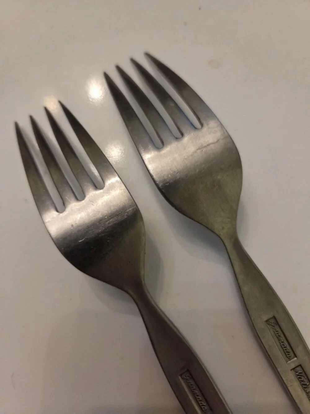 Vintage National Granada Dinner Forks (2) Stainless Steel Japan Set